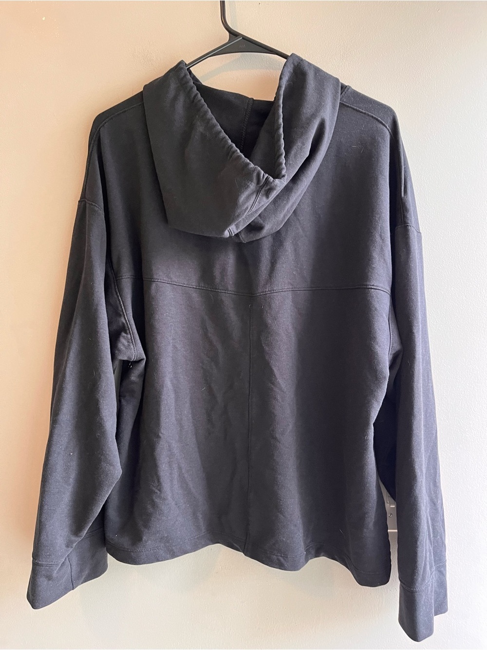 Women's Black Nike Dri Fit Yofa Hoodie Medium Oversized - Picture 7 of 7
